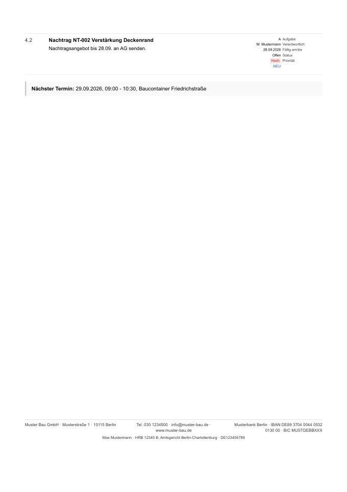 Seite 3 des Protokoll-PDFs: letzter Punkt und der nächste Termin
